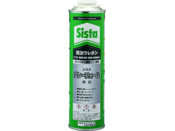 ●型番：SGY-750●色：グレー ●発泡体積（L）：約50 ●容量（ml）：750●一液型充填専用タイプ ●発泡後容量：約34リットル／本 ●吐出後の発泡倍率：約1．5倍 ●施工可能長さ：直径20m