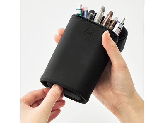 リヒトラブ スタンド ペンケース マグネット付き ネイビー A7759-11 ×5 セット | リヒトラブ スタンド ペンケース マグネット付き ネイビー A7759-11 | ペンケース | 文房具・オフィス用品