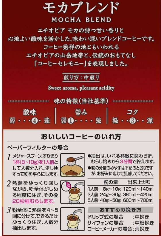 キーコーヒー KEY DOORS+ モカブレンド 豆 (LP) 150g 通販【フォレスト