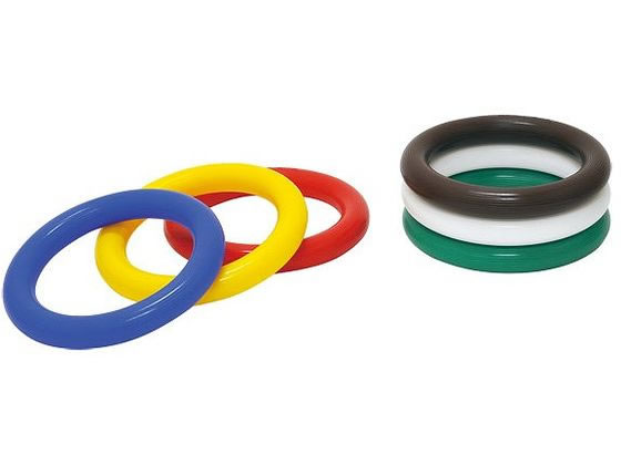 ●６本１組（青・緑・赤・黄・白・こげ茶各１本）●サイズ：太さ２７ｍｍ×直径１９ｃｍ●重さ：６０ｇ／本●素材：低密度ポリエチレン●原産国：台湾