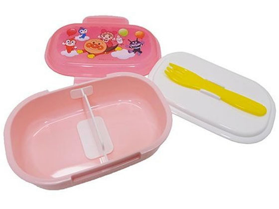 レック アンパンマン フォーク付 ランチBOX 弁当箱 (270ml) ピンク