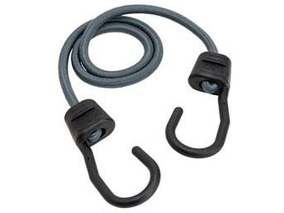 ●スチール製フック（プラスチックコート）●フック線径：６ｍｍ●フック内径：２６ｍｍ●使用荷重：７２ｋｇ●コードは５０％以上伸ばさないで下さい。●全長：８１０ｍｍ●色：灰●入数：１本入り