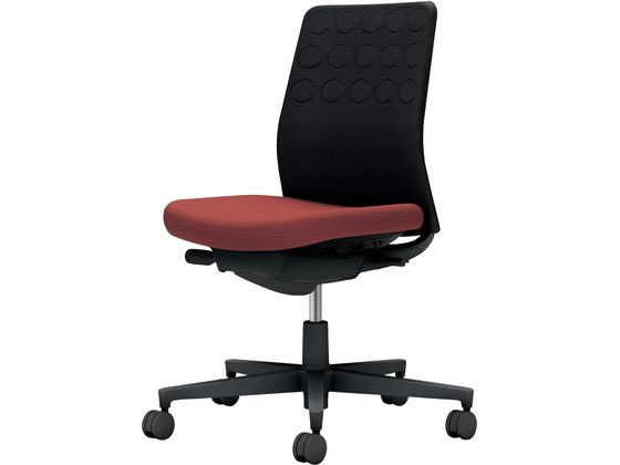 ●品番：Ｃ０３−Ｂ２００Ｗ−ＢＡＧＢ６Ｘ１●カラー：本体／ブラック●カラー：座／パーシアンレッド、背／ブラック●ランバーサポート：なし●外寸法：幅７１０×奥行（脚部除く）５０５×高さ８８５〜９７５ｍｍ