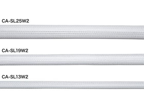 サンワサプライ 編組ケーブルスリーブ ホワイト 2m巻 CA-SL19W2