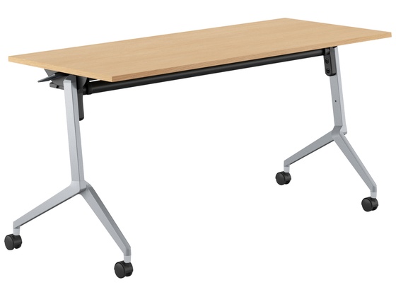 ●品番：ＦＬＦ−Ｋ１５０６ＭＮＳ−Ｓ１Ｑ１２●カラー／［天板］ナチュラルオーク［脚］フラットシルバー●外寸法／幅１５００×奥行６００×高さ７２０ｍｍ●下肢空間寸法／幅１２８０×高さ６０２ｍｍ●棚寸法／