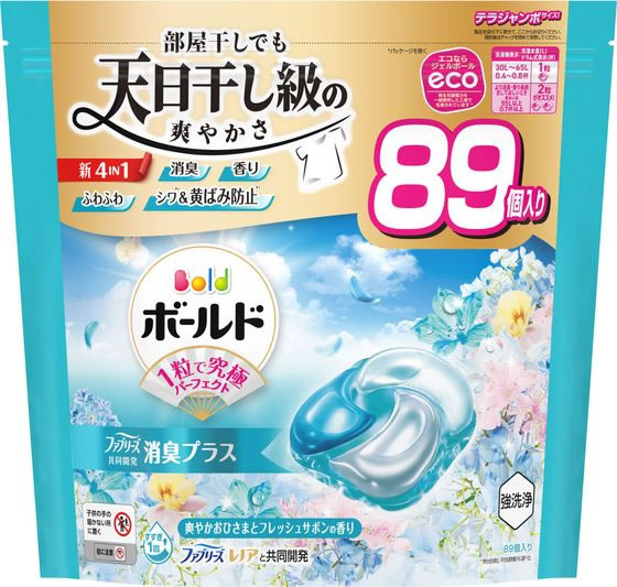 P&G ボールドジェルボール4D おひさまサボン 替 テラジャンボ 89