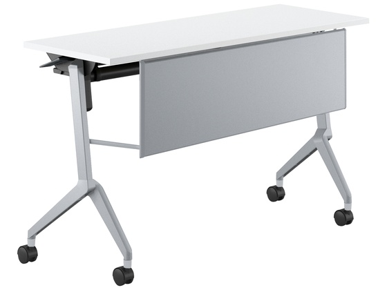 ●品番：ＦＬＦ−Ｋ１２０４ＭＰＳ−Ｓ１ＰＷ２●カラー／［天板］ホワイト［脚］フラットシルバー●外寸法／幅１２００×奥行４５０×高さ７２０ｍｍ●下肢空間寸法／幅９８０×高さ６０２ｍｍ●棚寸法／幅９３５×