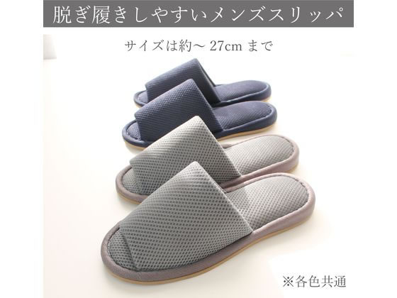 ストロング 底が拭けるスリッパ L GY30足 10-4-846-05-30soku 通販