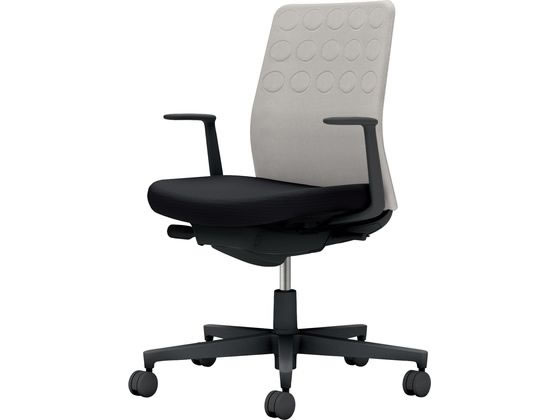 ●品番：Ｃ０３−Ｂ２１０Ｗ−ＢＢ６Ｅ２Ｘ１●カラー：本体／ブラック●カラー：座／ブラック、背／ライトグレー●ランバーサポート：なし●外寸法：幅７１０×奥行（脚部除く）５０５×高さ８８５〜９７５ｍｍ●座