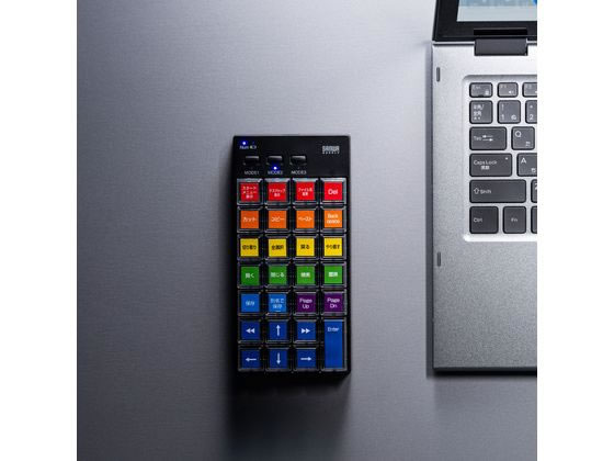 サンワサプライ プログラマブルテンキー Bluetoothモデル NT-BT26BK