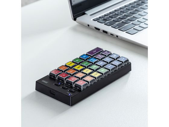 サンワサプライ プログラマブルテンキー Bluetoothモデル NT-BT26BK