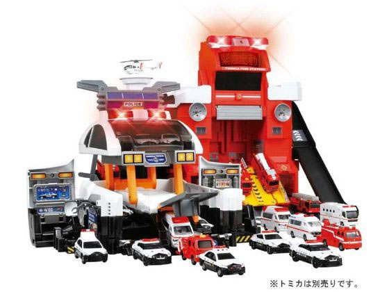 トミカ　ミニカーセット 約140台デカパトロールカーレジャーシート TOMICA Takara Tomy 