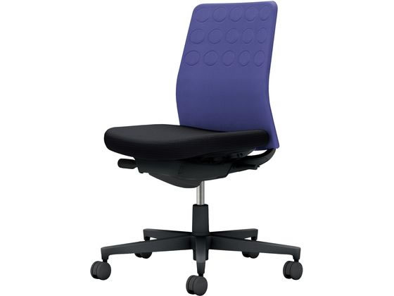 ●品番：Ｃ０３−Ｂ２００Ｕ−ＢＢ６７ＥＸ１●カラー：本体／ブラック●カラー：座／ブラック、背／ディープパープル●ランバーサポート：なし●外寸法：幅７１０×奥行（脚部除く）５０５×高さ８８５〜９７５ｍｍ