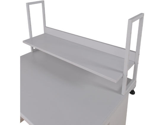 カグクロ デスク用上棚・机上ラック W1400専用 ホワイト KDW-147-UT