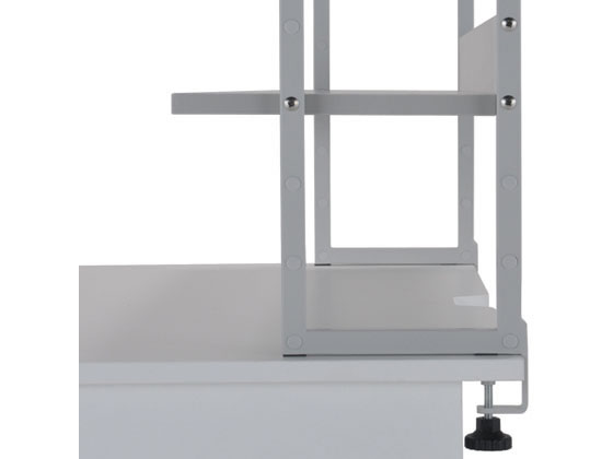 カグクロ デスク用上棚・机上ラック W1400専用 ホワイト KDW-147-UT