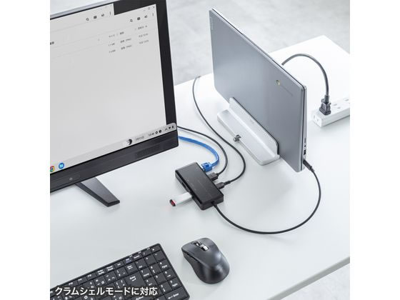 サンワサプライ USB Type-Cドッキングステーション USB-DKM7BK 通販