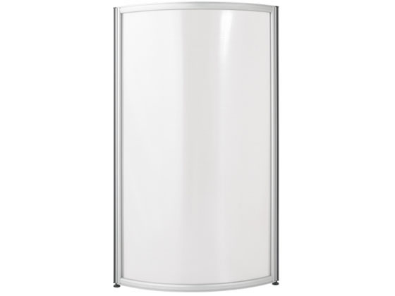 ●外寸法：幅Ｒ６００×奥行３２×高さ１６００ｍｍ●パネル厚さ：３２ｍｍ●材質：パネル／ポリカーボネート、アルミニウム合金（アルマイト加工）、フレーム／アルミ、アジャスター／ＡＢＳ●質量：１１．５ｋｇ●