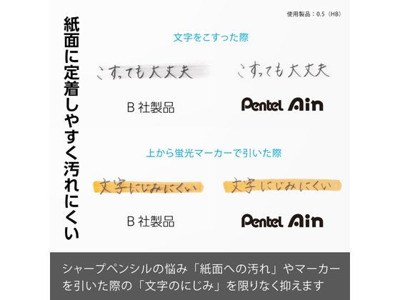 ぺんてる シャープペン替芯 Ain 0.4mm HB C284-HB 通販