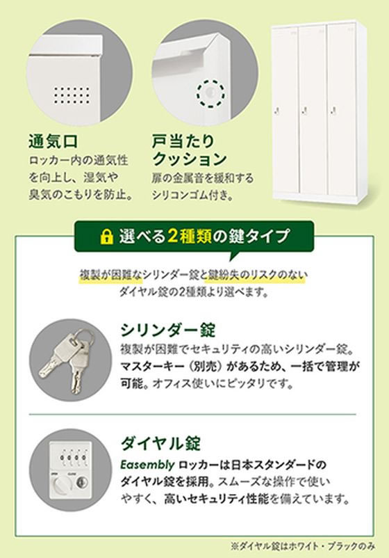Netforce イーセンブリー ロッカー 4人用 スチール ダイヤル錠