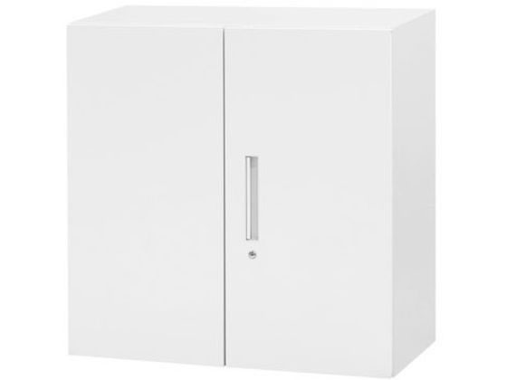 ●外寸：幅８８０×奥行４００×高さ８８０ｍｍ●カラー：ホワイト●材質：本体・扉／スチール（粉体塗装）●鍵：シリンダー錠●付属品：棚板×２枚、鍵×２本、連結用部材●重量：２２．６ｋｇ●耐荷重：４０ｋｇ※