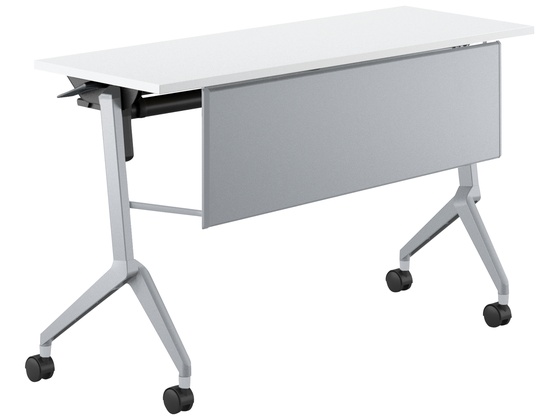 ●品番：ＦＬＦ−Ｋ１２０４ＫＰＳ−Ｓ１ＰＷ２●カラー／［天板］ホワイト［脚］フラットシルバー●外寸法／幅１２００×奥行４５０×高さ７００ｍｍ●下肢空間寸法／幅９８０×高さ５８２ｍｍ●棚寸法／幅９３５×