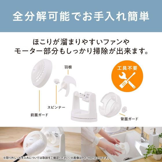 アイリスオーヤマ サーキュレーター グレー PCF-HD15EC-H 通販