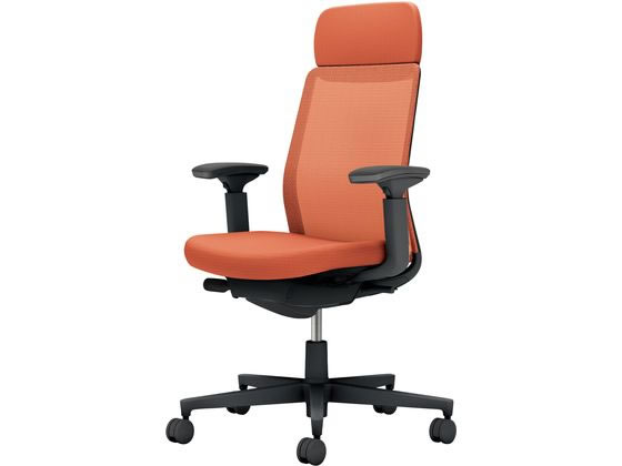 ●品番：Ｃ０３−Ｂ１３１Ｕ−Ｂ０Ｔ０ＴＸ１●カラー：本体／ブラック●カラー：座／ソフトテラコッタ、背／ソフトテラコッタ●ランバーサポート：なし●外寸法：幅７１０×奥行（脚部除く）５２０×高さ１０４５〜