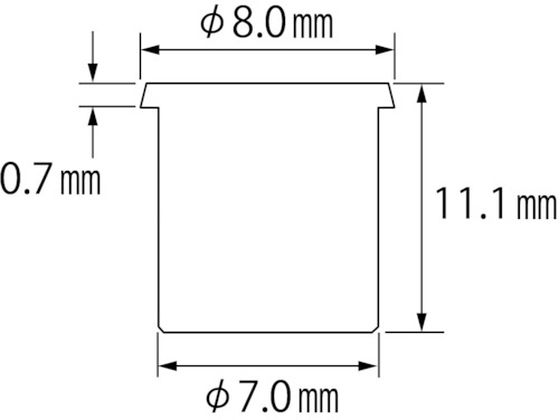 エビ ブラインドナット エビナット (薄頭・ステンレス製) 板厚1.5 M5