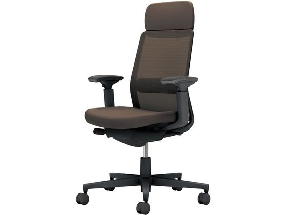 ●品番：Ｃ０３−Ｂ１３３Ｕ−ＢＭ６Ｍ６Ｍ６１●カラー：本体／ブラック●カラー：座／ダークグレージュ、背／ダークグレージュ●ランバーサポート：あり●外寸法：幅７１０×奥行（脚部除く）５２０×高さ１０４５