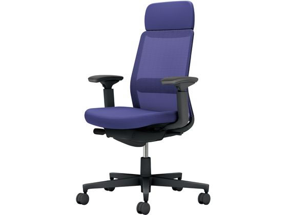 ●品番：Ｃ０３−Ｂ１３３Ｕ−Ｂ７Ｅ７Ｅ７Ｅ１●カラー：本体／ブラック●カラー：座／ディープパープル、背／ディープパープル●ランバーサポート：あり●外寸法：幅７１０×奥行（脚部除く）５２０×高さ１０４５