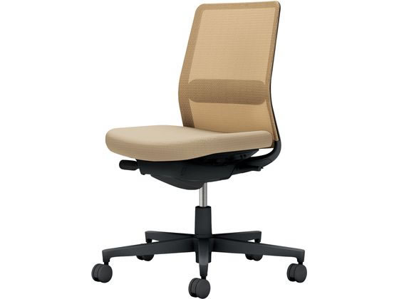●品番：Ｃ０３−Ｂ１０２Ｕ−Ｂ１ＫＹＫ１Ｋ１●カラー：本体／ブラック●カラー：座／ソフトベージュ、背／ソフトベージュ●ランバーサポート：あり●外寸法：幅７１０×奥行（脚部除く）４９０×高さ８８０〜９７