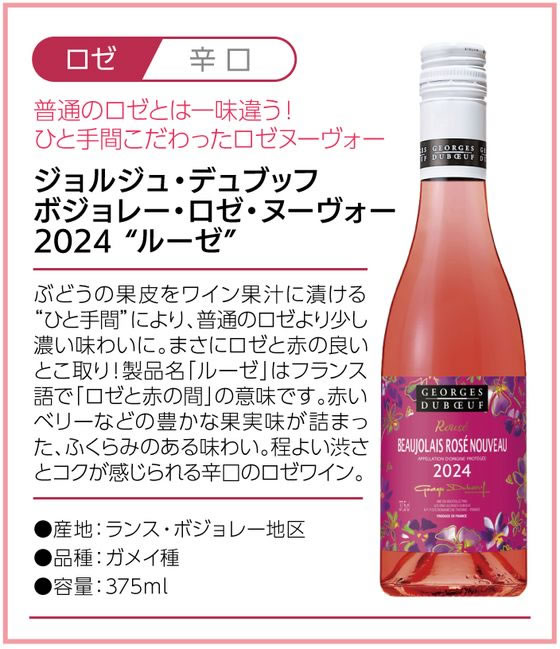 ジョルジュ・デュブッフ ボジョレー ロゼ ヌーヴォー 2024