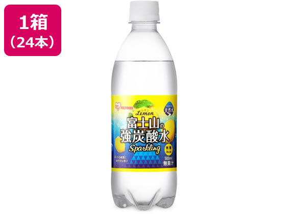 アイリスオーヤマ 富士山の天然水 強炭酸水レモン 500ml×24本 アイリスオーヤマ 富士山の天然水 強炭酸水レモン 500ml×24本