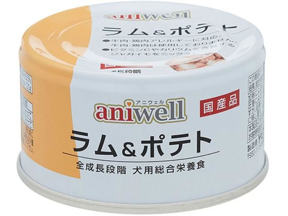 ●原材料：ラム、鹿肉、じゃがいも、砂糖、大豆油、ポテトスターチ、ＥＰＡ・ＤＨＡ含有精製魚油、食塩、増粘多糖類、ミネラル類、ビタミン類●保証成分：粗たん白質６．０％以上、粗脂肪９．０％以上、粗繊維０．５