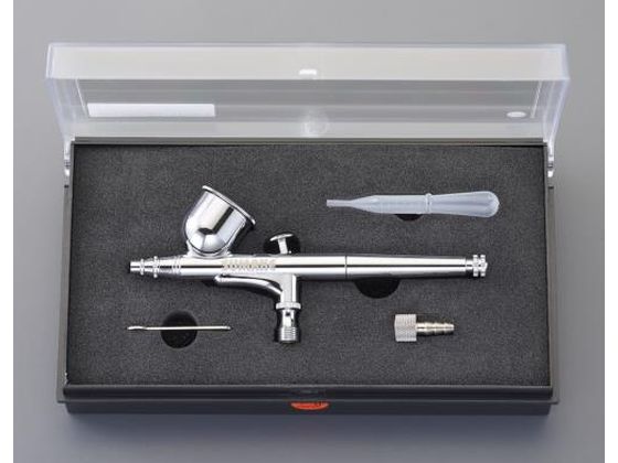 ●使用圧力：０．１〜０．２ＭＰａ●吐出し空気量：１１．３〜２２．７Ｌ／ｍｉｎ●カップ容量：９ｍｌ●ノズル径：０．３ｍｍ●タケノコ径：５．５ｍｍ●本体全長：１５０ｍｍ