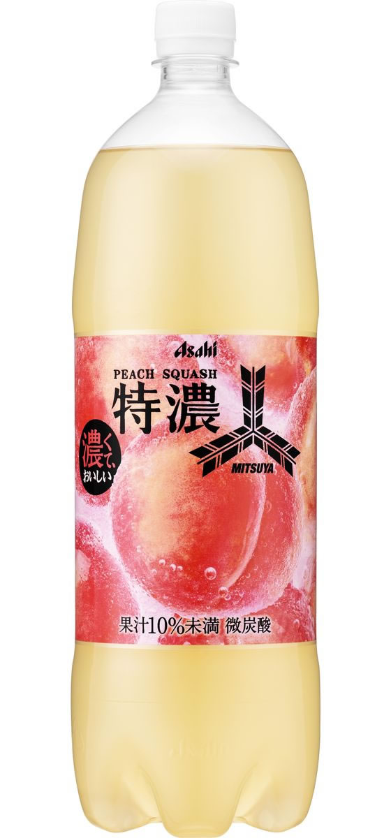 アサヒ飲料 三ツ矢特濃ピーチスカッシュ 1.5L 通販【フォレストウェイ】
