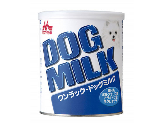 ●厳選された原材料で作られた幼犬（哺乳期・養育期）用の特殊調製粉乳（総合栄養食）です。最新の知見・技術により成分を犬の母乳に近づけています。生まれたばかりの幼犬をワンラック・ドッグミルクだけで哺育でき