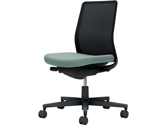 ●品番：Ｃ０３−Ｂ１００Ｕ−Ｂ３９Ｅ６Ｘ１●カラー：本体／ブラック●カラー：座／アッシュターコイズ、背／ブラック●ランバーサポート：なし●外寸法：幅７１０×奥行（脚部除く）４９０×高さ８８０〜９７０ｍ