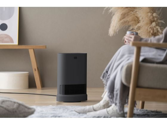 アイリスオーヤマ セラミックファンヒーター 首振Wセンサーブラック