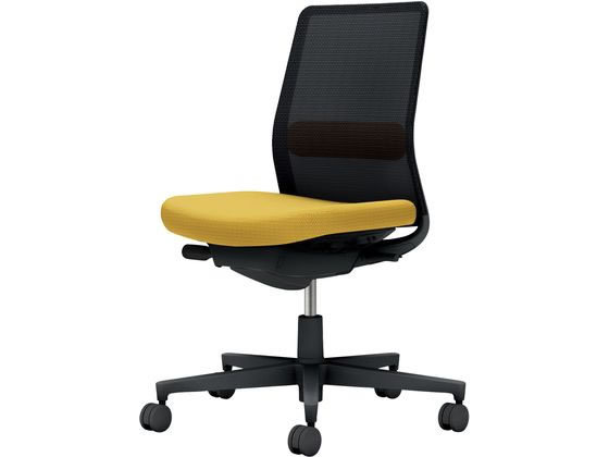 ●品番：Ｃ０３−Ｂ１０２Ｕ−Ｂ１ＳＥ６１Ｓ１●カラー：本体／ブラック●カラー：座／オリーブイエロー、背／ブラック●ランバーサポート：あり●外寸法：幅７１０×奥行（脚部除く）４９０×高さ８８０〜９７０ｍ
