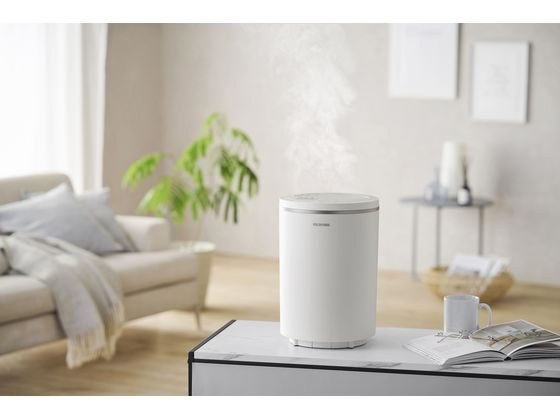 アイリスオーヤマ 丸洗いスチーム加湿器400mL ホワイト AHM-MHU40A-W