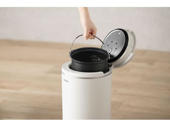 B級)アイリスオーヤマ 丸洗いスチーム加湿器400mL 白 AHM-MHU40A-W