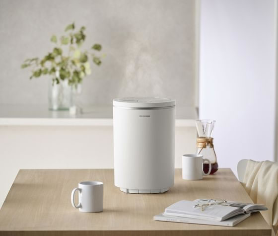 アイリスオーヤマ 丸洗いスチーム加湿器600mL ホワイト AHM-MHU60A-W