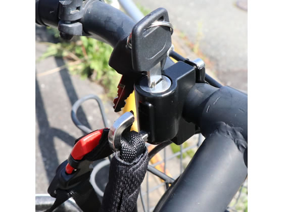 ヒロコーポレーション 自転車用ヘルメット鍵付きホルダー HED-0333