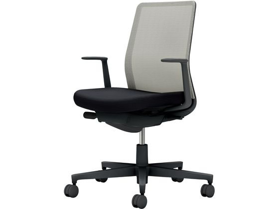 ●品番：Ｃ０３−Ｂ１１０Ｕ−ＢＢ６Ｅ２Ｘ１●カラー：本体／ブラック●カラー：座／ブラック、背／ライトグレー●ランバーサポート：なし●外寸法：幅７１０×奥行（脚部除く）４９０×高さ８８０〜９７０ｍｍ●座