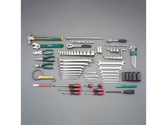 ●フォークリフト整備専用のツールを厳選した工具セットです。●ケースサイズ：４７０（Ｗ）×２００（Ｄ）×２３０（Ｈ）ｍｍ●ケース材質：スチール製●重量：１９．９ｋｇ●スパナ：８×１０・１０×１２・１１×