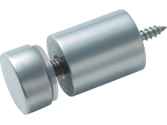 ●型番：SN-AA201●ナット頭部（mm）径×高さ：20×9 ●胴部高さ（mm）：30 ●取付物穴径（mm）：8●使用皿ビス径：4mm（別売） ●パッキン2枚付 ●取付物穴径：8mm ●取付物厚さ：