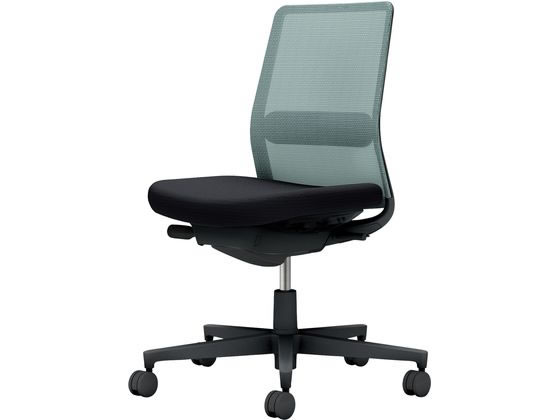 ●品番：Ｃ０３−Ｂ１０２Ｕ−ＢＢ６３９３９１●カラー：本体／ブラック●カラー：座／ブラック、背／アッシュターコイズ●ランバーサポート：あり●外寸法：幅７１０×奥行（脚部除く）４９０×高さ８８０〜９７０
