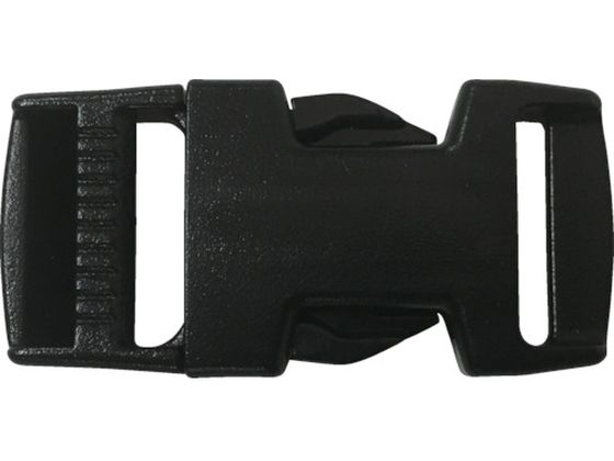 ●型番：JA-02●最大使用荷重（kg）：25 ●色：黒 ●適合ベルト幅（mm）：20 ●縦（mm）：25 ●横（mm）：54 ●袋入数（個）：1●ポリアセタール（POM）