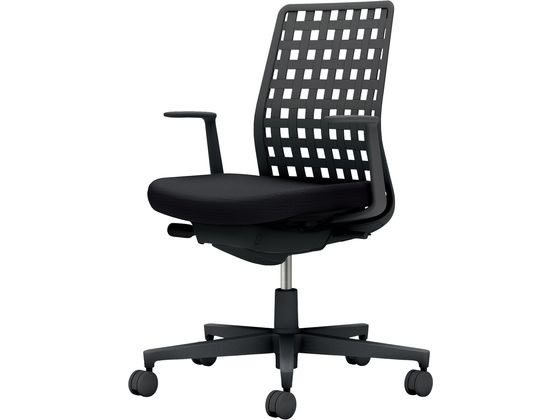 ●品番：Ｃ０３−Ｂ３１０Ｗ−ＢＢ６ＢＫＸ１●カラー：本体／ブラック●カラー：座／ブラック、背／ブラック●ランバーサポート：なし●外寸法：幅７１０×奥行（脚部除く）４９５×高さ８７５〜９６５ｍｍ●座面寸